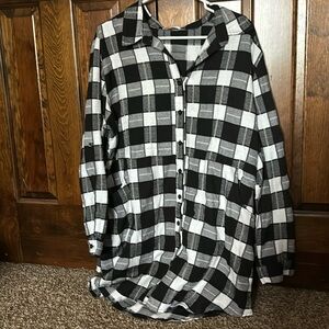 Black and white flannel